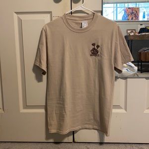 Tan “hopeful” embroidered Pacsun shirt